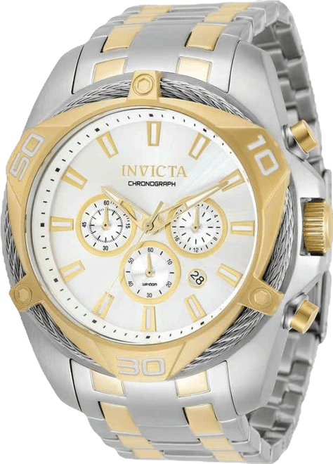 Men's 34126 Bolt Quartz Chronograph Silver Dial Watch