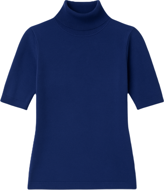 Women's Half-Sleeve Turtleneck Sweater