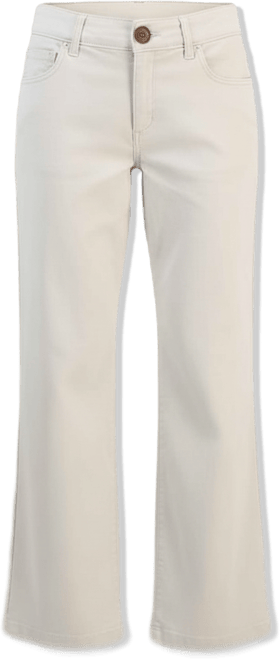 Petite Mid-Rise Dobby Twill Wide-Leg Pants, Exclusively at Macy's