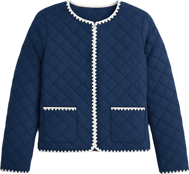 Women's Quilted Long-Sleeve Jacket