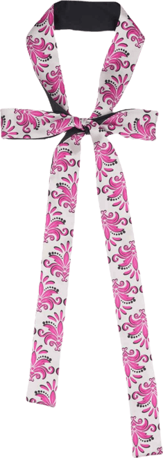 Women's Delphine Print Ribbon Scarf
