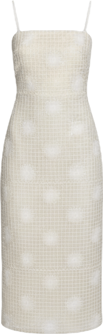 Women's Novelty Woven Spaghetti Square Neck Dress