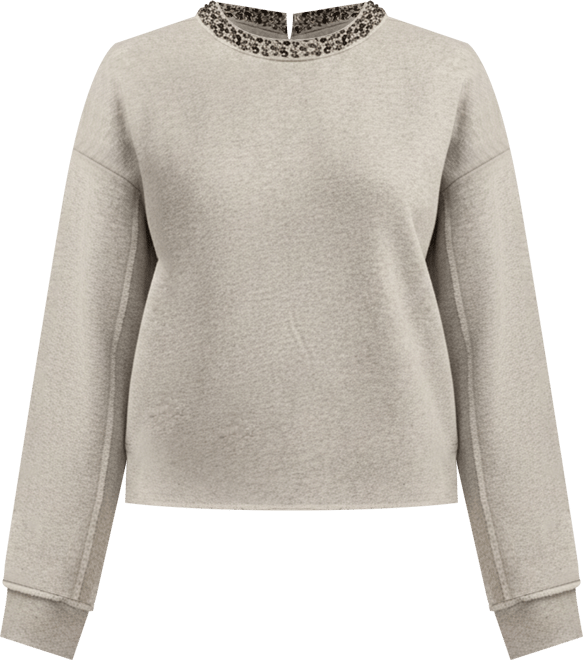 Women's Jeweled Crewneck Sweatshirt