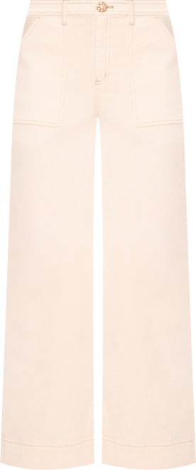 Women's Wide Leg Patch Pocket Jeans