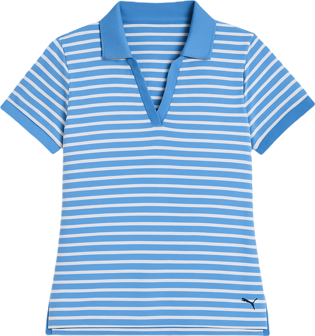 Women's Everyday Stripe Golf Polo Tops