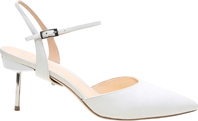 Women's Amal Customizable Bridal White Stiletto
