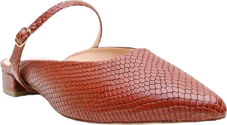 Women's Brown Snake Twiggy Customizable Point Slide