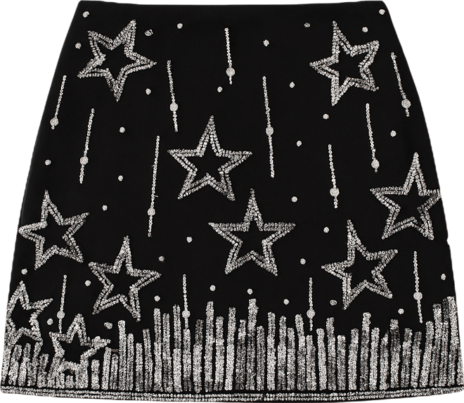 Women's Star Sequin Mini Skirt