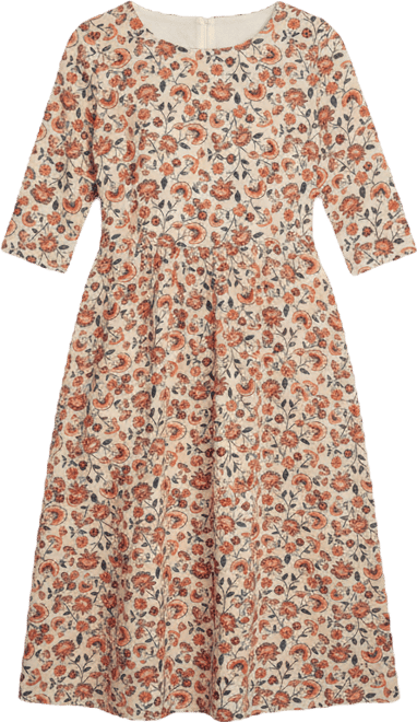 Women's Beech 3/4 Sleeve Waist Tie Midi Dress