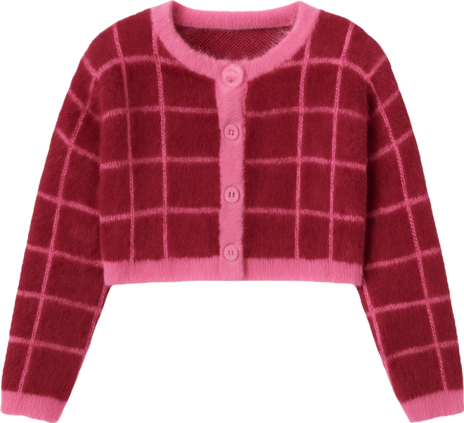 Women's Viola Plaid Button-Front Cardigan