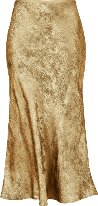Women's Satin Midi Skirt