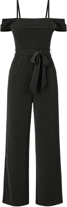 Women's Sparkle Stretch Bardot Jumpsuit