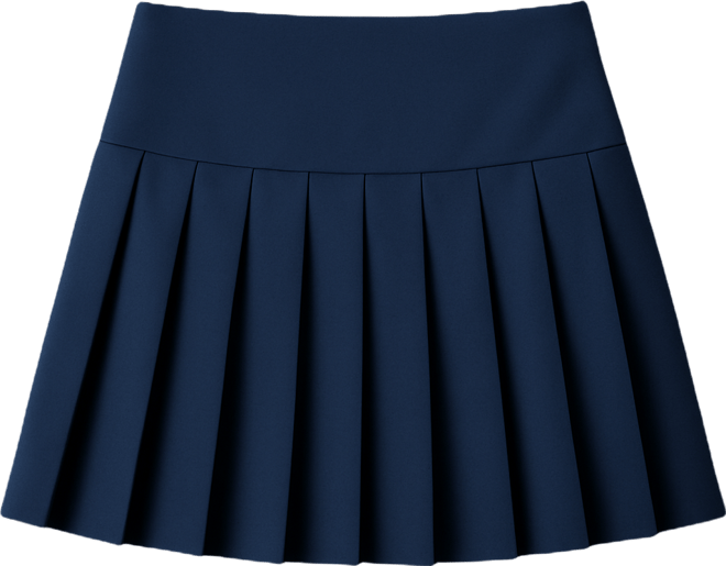 Women's Pleated Detail Mini Skirt