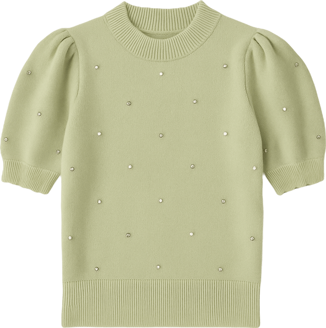 Women's Scallop Embellishment Knit