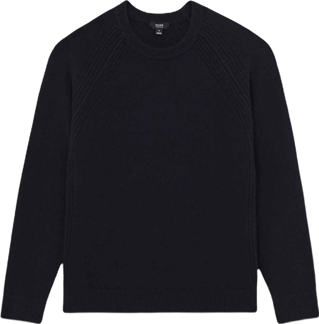 Men's Wool-Cashmere Reverse-Seam Sweater