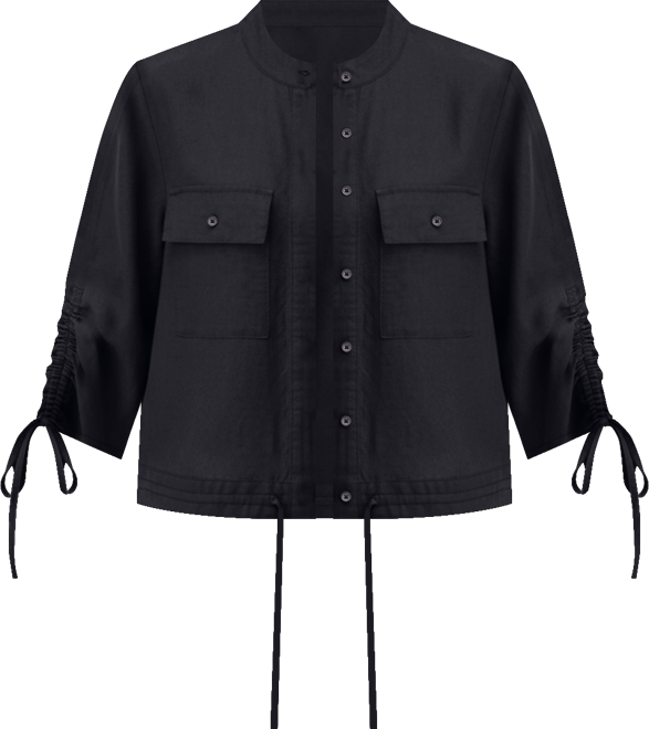 Women's Tie-Sleeve Chambray Tie-Waist Blouse, Macy's Exclusive