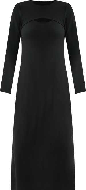 Women's Cashmino Cutout Sweater Midi Dress