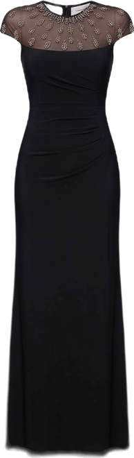 Petite Beaded Crewneck Dress