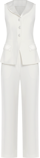 Women's V-Neck Peplum Jumpsuit