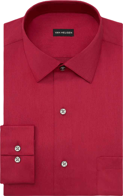green emerald velvet dress Van Heusen Regular Fit Ultra Wrinkle Free Stretch FLEX Solid Dress Shirt in  White