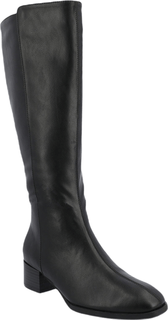 Journee Collection Womens Devri-Xwc Extra Wide Calf Stacked Heel Dress Boots  - JCPenney