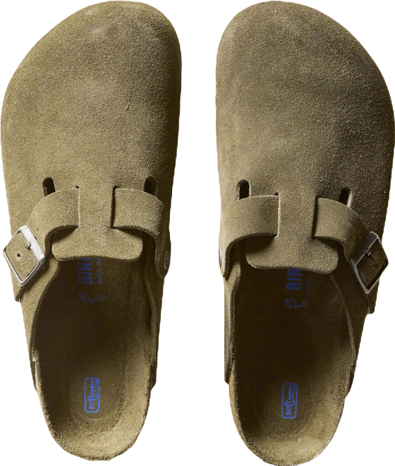 Birkenstock Men's Suede Boston - Thyme | Faherty Brand