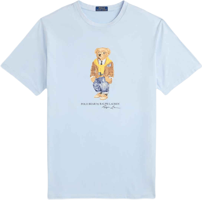 Men's Big & Tall Bear Printed Short Sleeves T-Shirt
