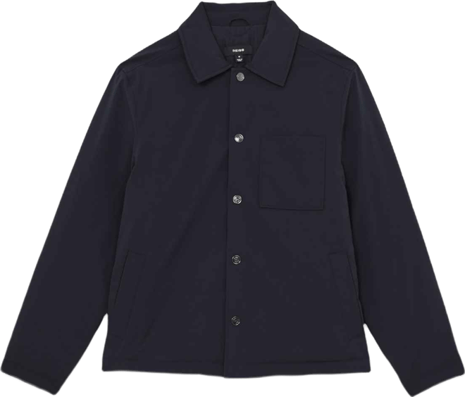 Men's Lightly-Padded Patch-Pocket Overshirt