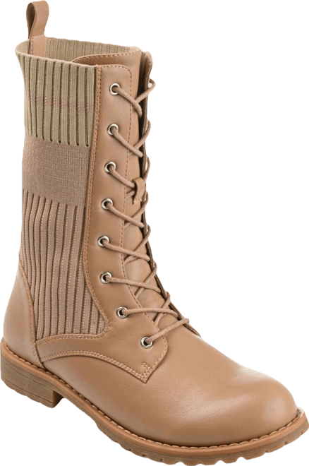 Women's Melei Knit Lace Up Lug Sole Combat Boots