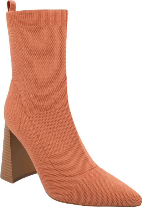 Women's Noralinn Knit Stacked Flared Heel Dress Booties