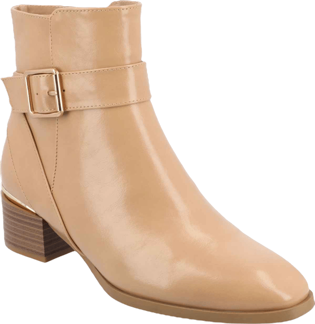 Women's Elley Buckle Strap Block Heel Booties