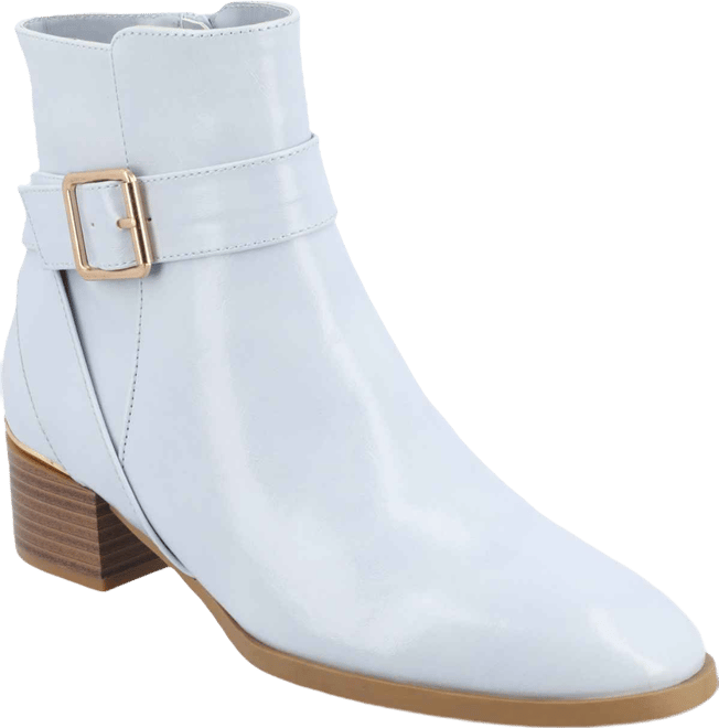 Women's Elley Buckle Strap Block Heel Booties