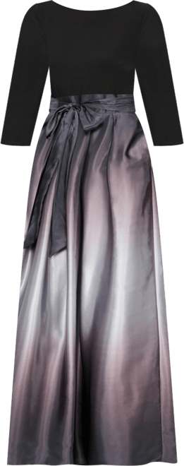 Women's 3/4-Sleeve Ombre Gown