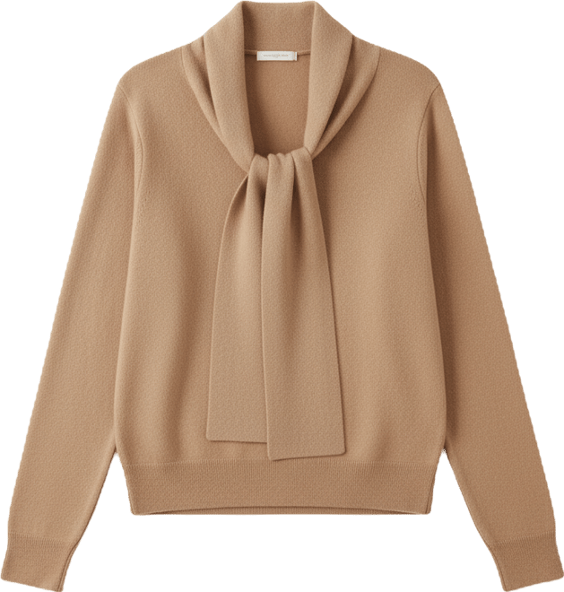 Women's Long Sleeves Scarf Sweater