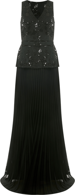 Women's Drop Waist Sequin V-Neck Dress