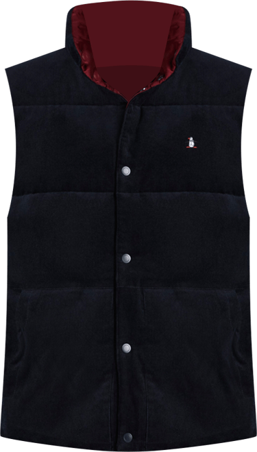 Men's Reversible Corduroy Puffer Vest