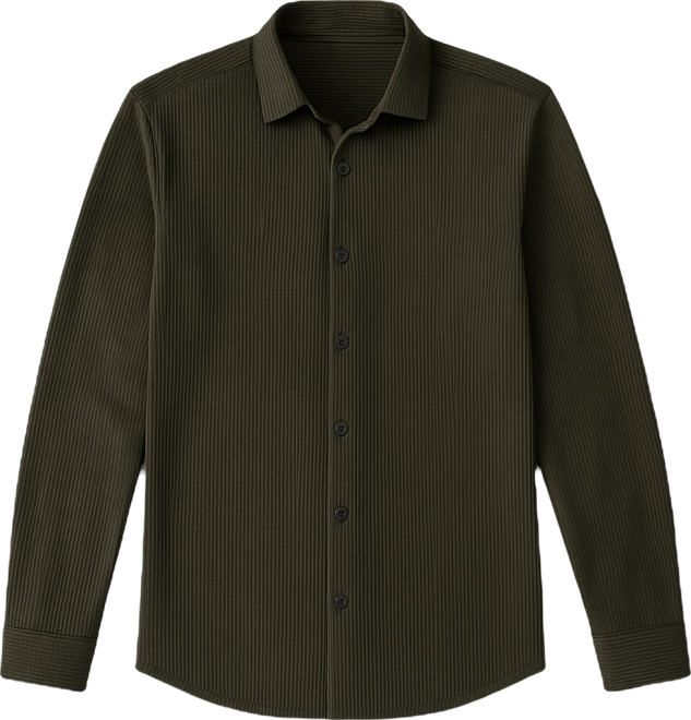 Men's Ribbed-Woven Shirt