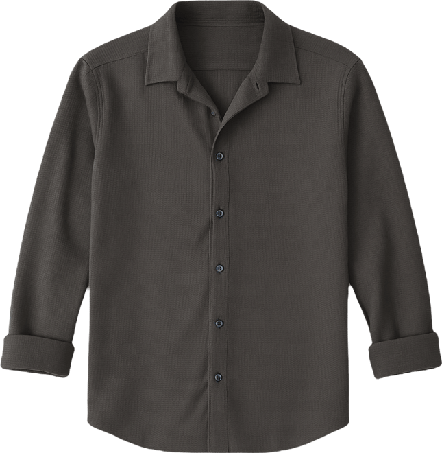 Solid Seersucker Shirt