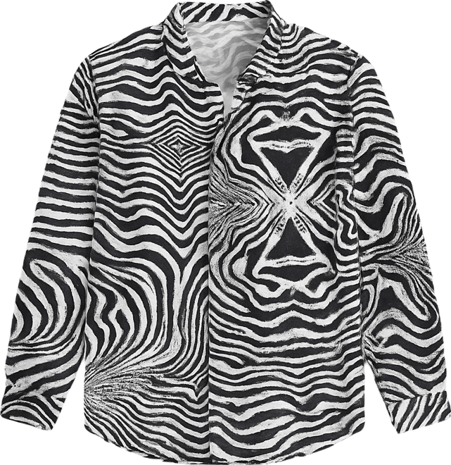 Men's Zebra-Kaleidoscopic Shirt