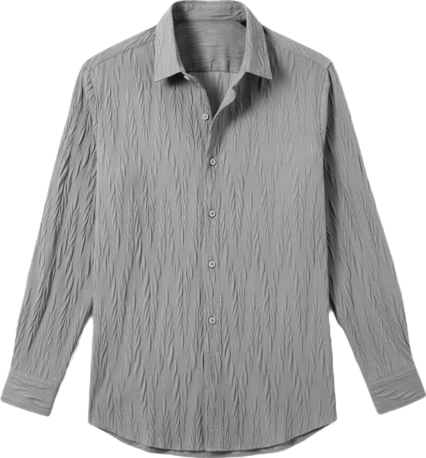 Men's Grain-Textured Shirt