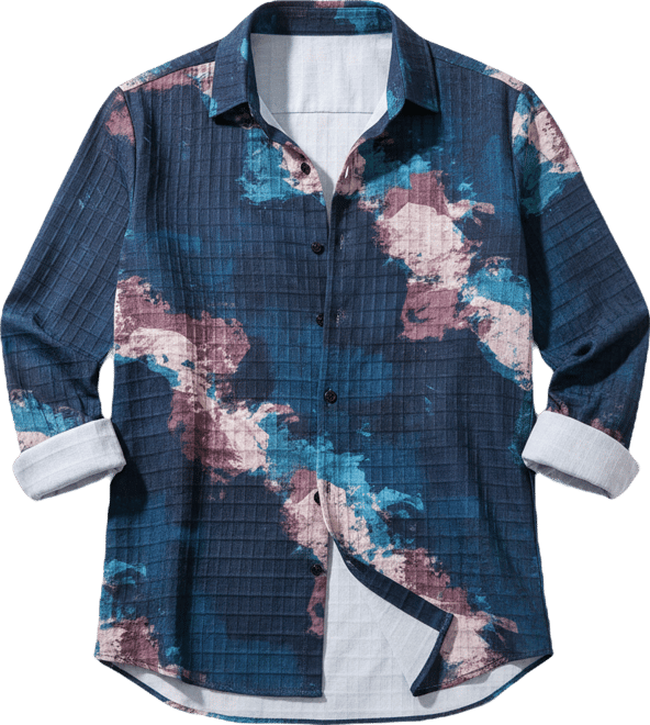 Men's Abstract Fluid Shirt