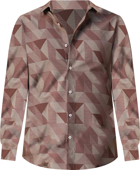 Men's Geometric Seersucker Shirt