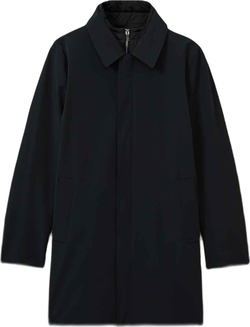 Men's Hybrid Removable Funnel Neck Overcoat