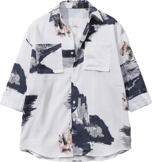 Ethereal Strokes Oversized Shirt