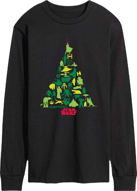 Men's Star Wars Christmas Tree Long-Sleeve T-Shirt