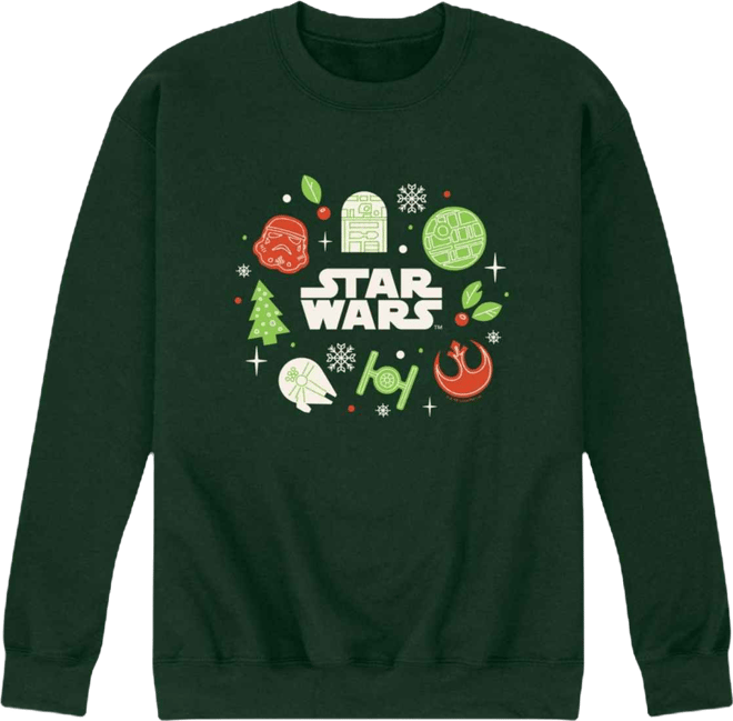 Men's Star Wars Christmas Logo Crewneck Sweatshirt