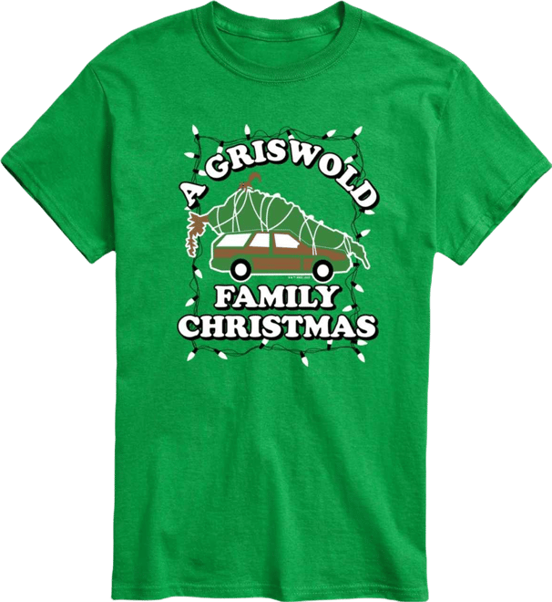 Men's Vacation Griswold Family Christmas Tree Graphic T-Shirt