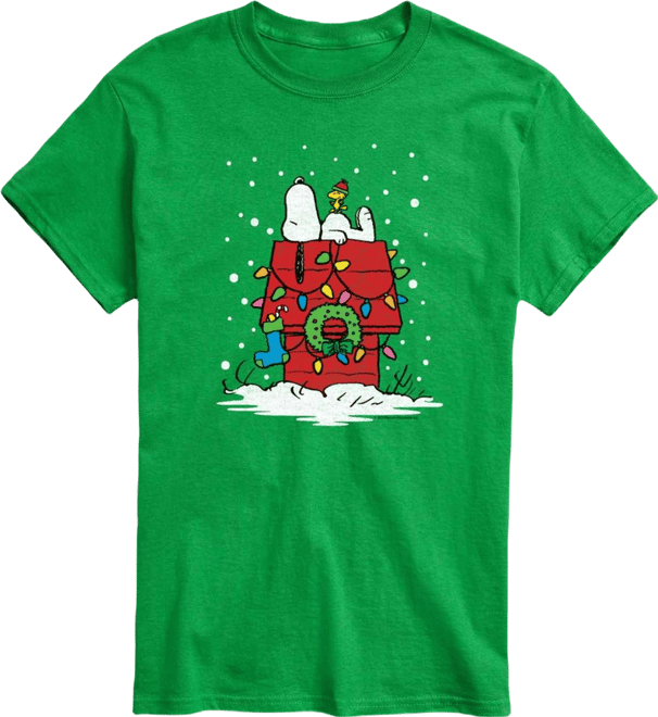 Men's Snoopy Holiday House Short-Sleeve T-Shirt