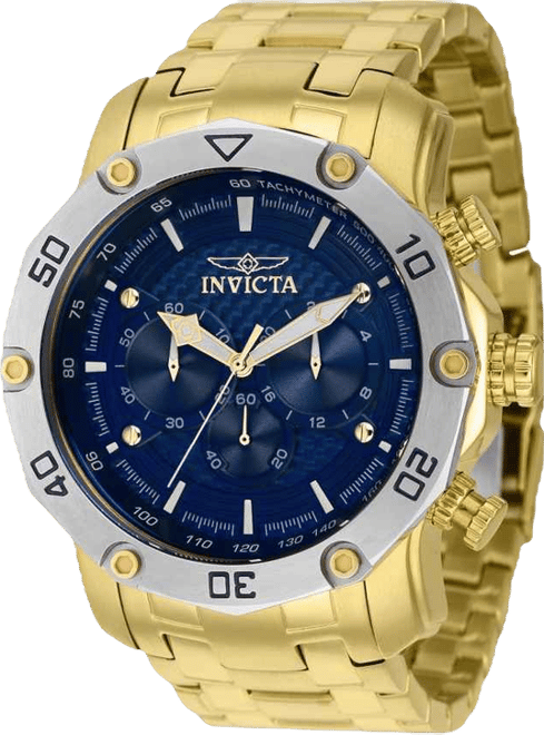 Men's 38444 Pro Diver Quartz Chronograph Blue Dial Watch