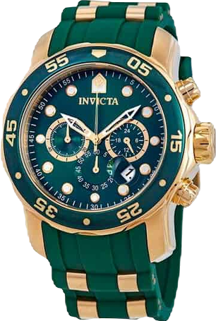 Men's 18196 Pro Diver Quartz Chronograph Green Dial Watch